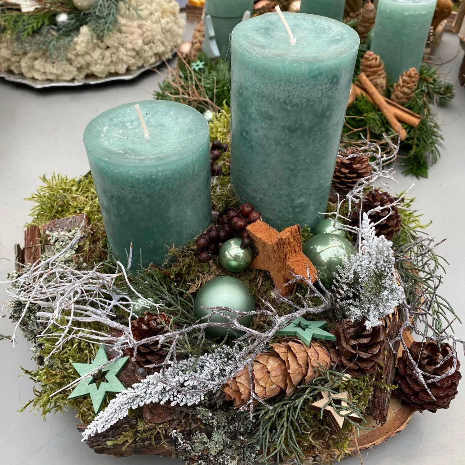 Waldmoos In Der Holzkiste, Ca. 25x13x7 Cm, 4er-Set 3 Waldmoos In Der Holzkiste, Ca. 25x13x7 Cm, 4er-Set – Bild 3