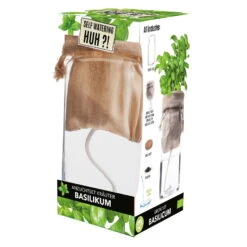 Anzuchtset Huh!?, Basilikum Saatgut -Naturgrün Verkaufsgeschäft 0710201040 Anzuchtset Selbstbewaesserung Huh Bio Basilikum 2 98756