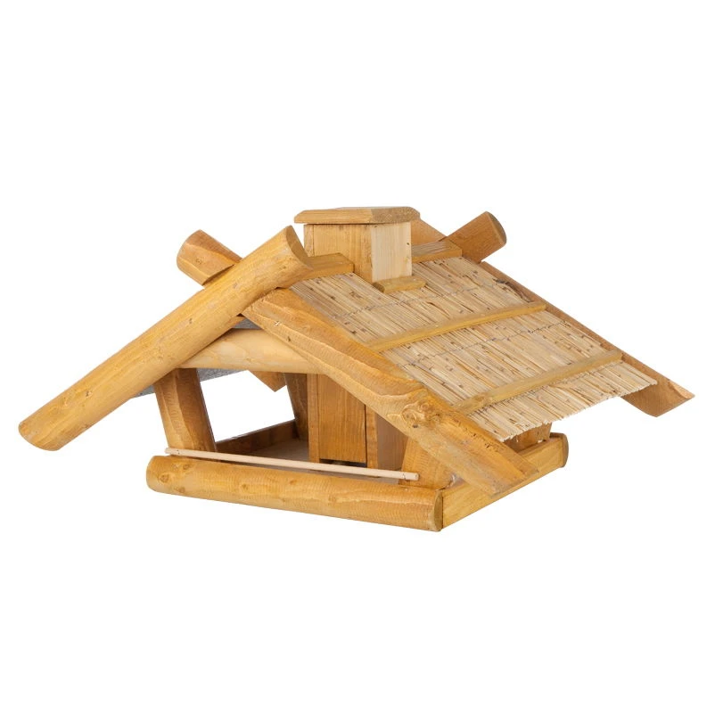 Vogelhaus Mit Strohdach Und Futterkamin 1 Vogelhaus Mit Strohdach Und Futterkamin