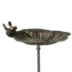 Vogeltränke Am Stab, Bronzeoptik, 25 X 24 X 8 Cm -Naturgrün Verkaufsgeschäft 0910170057 Vogeltraenke bronze am Stab zoom 117875
