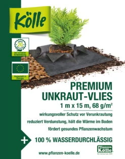 Kölle Premium Unkrautvlies -Naturgrün Verkaufsgeschäft 0910301205 Koelle Premium Unkrautvlies 1x15m schwarz 4 24753