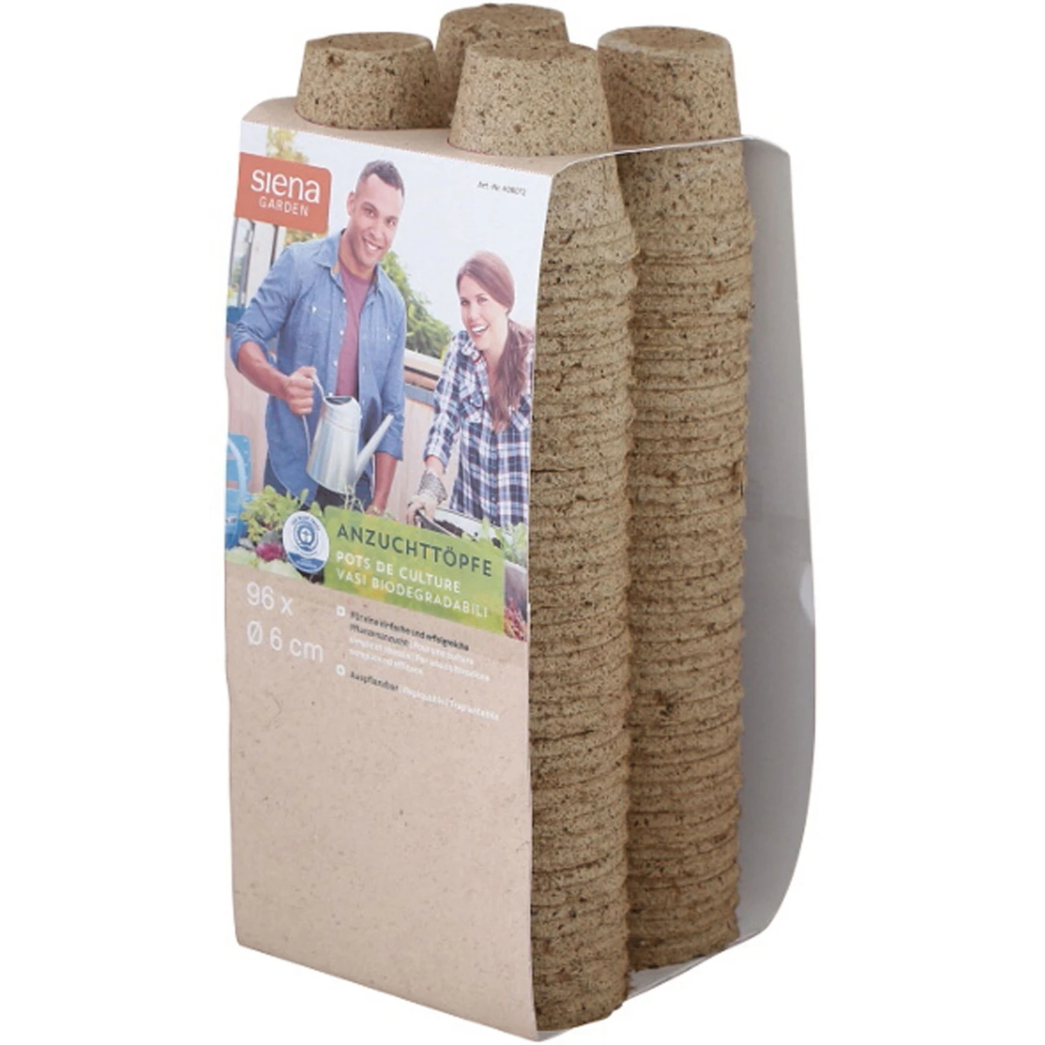 Bio-Anzuchttöpfe Rund, Braun 2 Bio-Anzuchttöpfe Rund, Braun – Bild 2