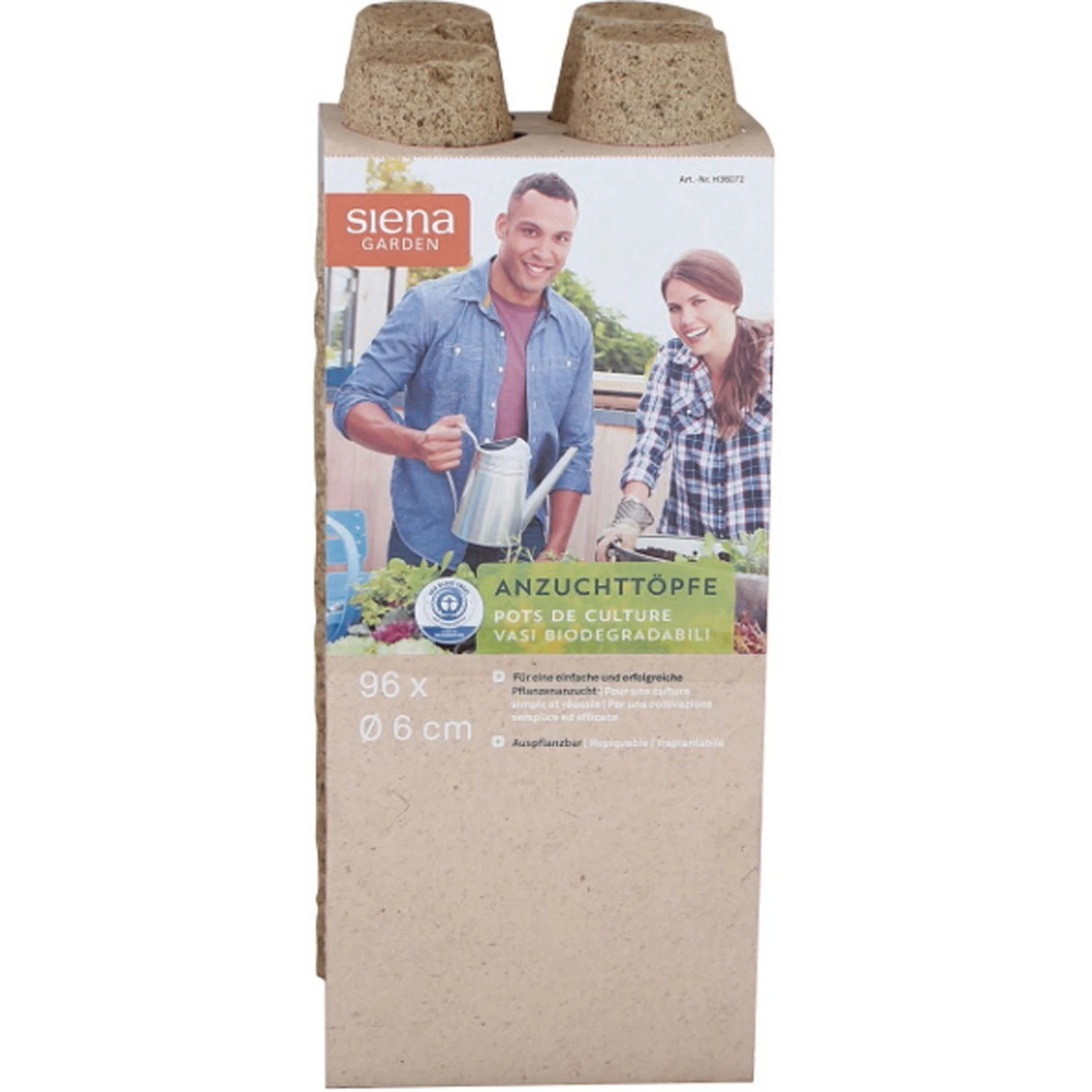 Bio-Anzuchttöpfe Rund, Braun 1 Bio-Anzuchttöpfe Rund, Braun