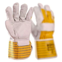 Kölle Arbeitshandschuhe "Bruno" Gr. 10, Hellgrau/gelb -Naturgrün Verkaufsgeschäft 0910703042 Koelle Arbeitshandschuh Bruno Gr10 hellgraugelb 2 16842