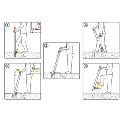Blumenzwiebel-Pflanzer Xact, Schwarz/orange, Ca. 105 X 30 X 31 Cm -Naturgrün Verkaufsgeschäft 0920101167 xact blumenzwiebel pflanzer 4 118044