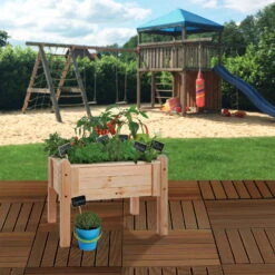 Kinderhochbeet 'Sophia', Naturbelassen, Ca. 70 X 50 X 56 Cm -Naturgrün Verkaufsgeschäft 0920500145 Koelles Beste Kinderhochbeet Sophia 1 114690