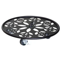 Pflanzenroller GH0936/0937, Tragkraft 100 Kg, Schwarz, Ø 30 Cm