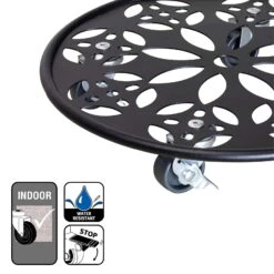 Pflanzenroller GH0936/0937, Tragkraft 100 Kg, Schwarz, Ø 30 Cm -Naturgrün Verkaufsgeschäft 0920600520 pflanzenroller 5 116741