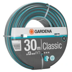 PVC-Gartenschlauch Von Gardena, Druckfest, Formstabil, Länge 30 M, Ø 13 Mm -Naturgrün Verkaufsgeschäft 0930200405 Classic Schlauch 13mm 12 30m ohne Systemteile 2 61616