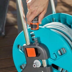 Schlauchwagen AquaRoll S, Gardena, Schlauchlängen Bis 15 M -Naturgrün Verkaufsgeschäft 0930200441 Schlauchwagen Aqua Roll S Set kpl mit 20m Schlauch und Systemteilen 6 61595