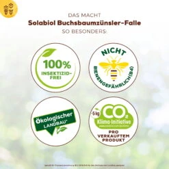 Solabiol Buchsbaumzünsler-Falle, Ausreichend Für Bis Zu 180 M² -Naturgrün Verkaufsgeschäft 0950200723 Buchsbaumzuensler Falle fuer bis zu 180qm Flaeche 3 107234