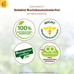 Solabiol Buchsbaumzünsler-Schutz, 50 Ml -Naturgrün Verkaufsgeschäft 0950200746 Solabiol Buchsbaumzuensler Schaedlingsfrei 50ml 2 107238