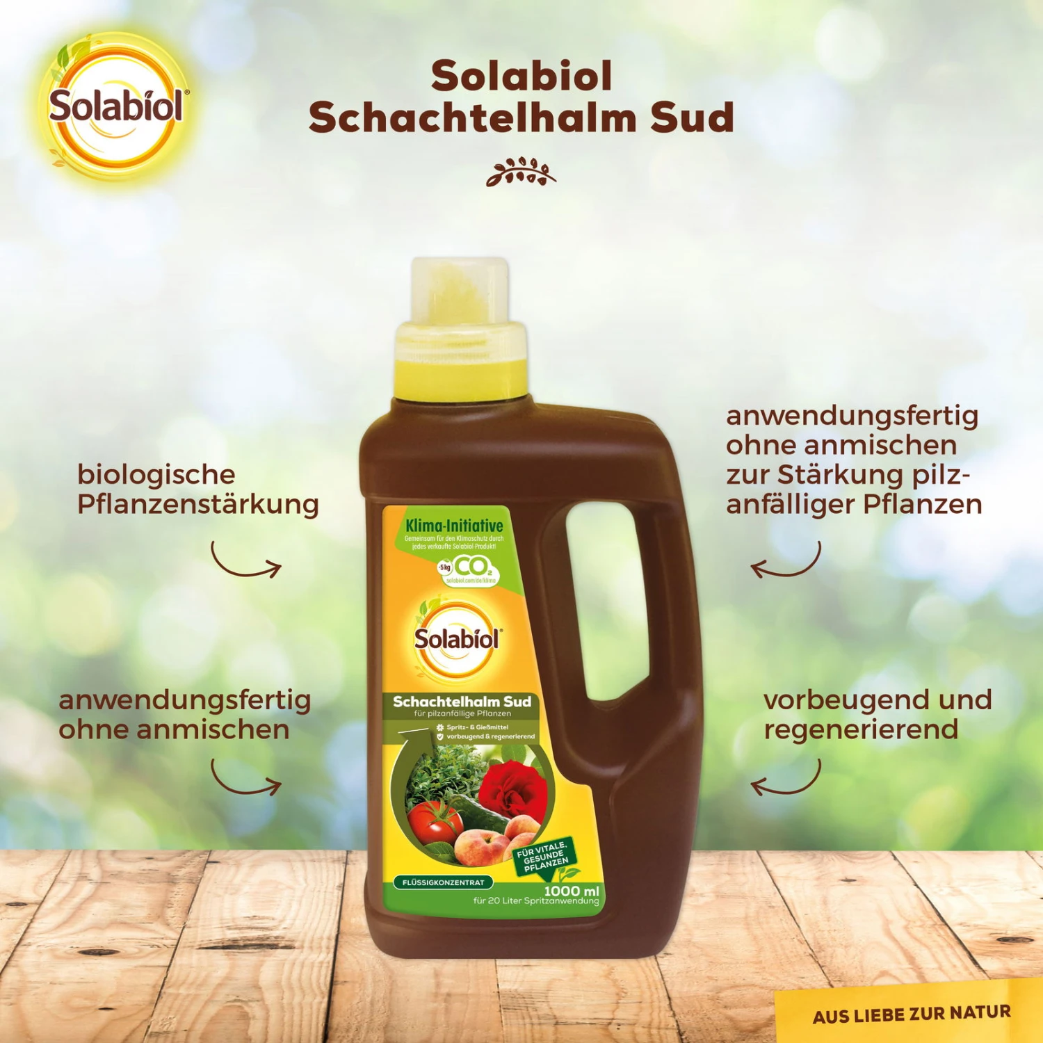 Pflanzenstärkungsmittel, Schachtelhalm-Sud, Solabiol®, 1 Liter 1 Pflanzenstärkungsmittel, Schachtelhalm-Sud, Solabiol®, 1 Liter