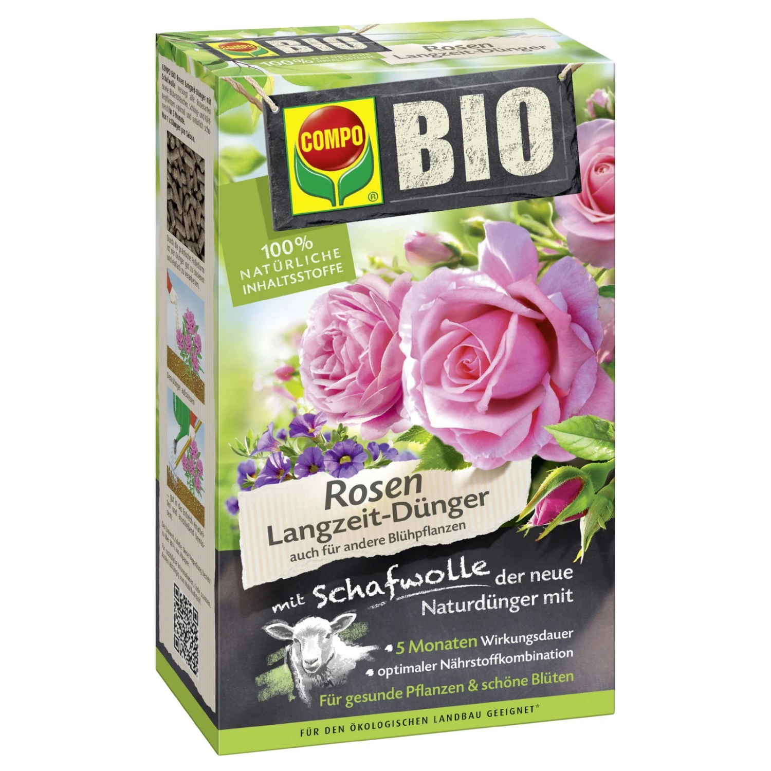 Bio-Rosen-Dünger Mit Schafwolle, Compo, 2 Kg 1 Bio-Rosen-Dünger Mit Schafwolle, Compo, 2 Kg