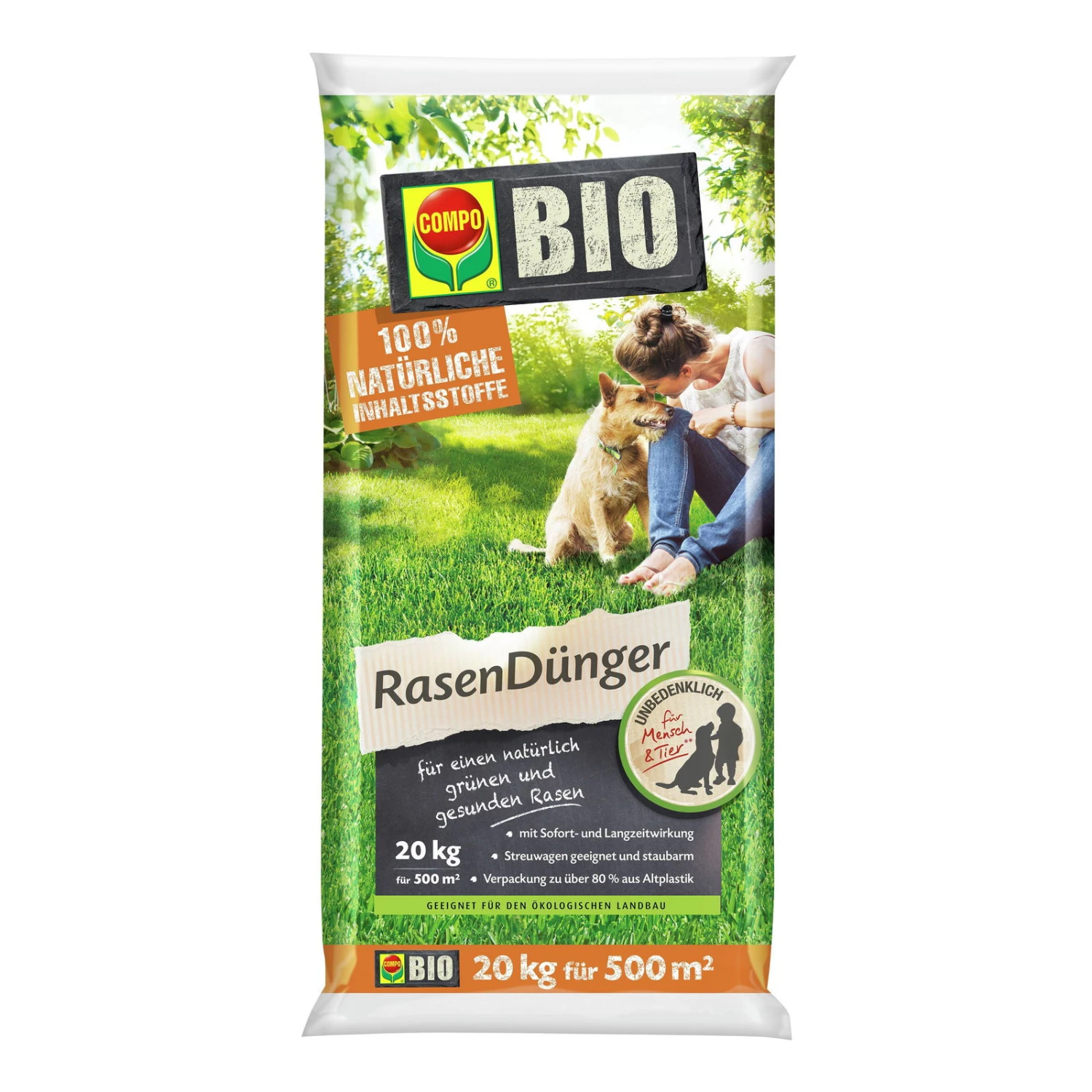 Compo Bio Rasendünger Für 500 Qm, 20 Kg 1 Compo Bio Rasendünger Für 500 Qm, 20 Kg