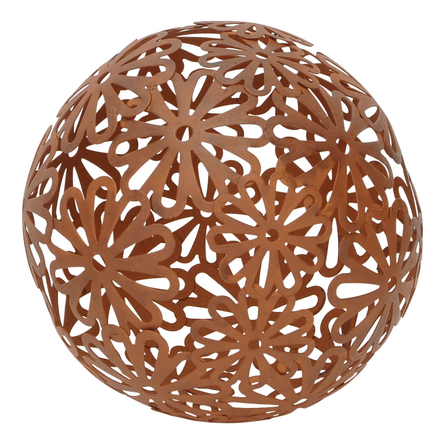 Eisen-Kugel 'Blüte', Rost, Ø 18,5 Cm 1 Eisen-Kugel 'Blüte', Rost, Ø 18,5 Cm