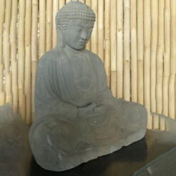 Buddha-Statue, Trockensteinguss, 53 X 40 X 65 Cm -Naturgrün Verkaufsgeschäft 0980306821 buddha aus trockensteinguss 3 123370