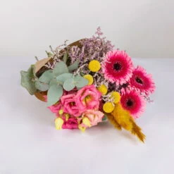 Gemischter Blumenbund 'Glücksrausch' Inkl. Gratis Grußkarte -Naturgrün Verkaufsgeschäft 1025700004 DIY Mixbund Gluecksrausch Gerbera Lisi Euka Statice Crasp Fluffy 1 94527