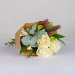 Gemischter Blumenbund 'Lilientraum' Inkl. Gratis Grußkarte -Naturgrün Verkaufsgeschäft 1025700007 DIY Mixbund Lilientraum Lilie Rose Euka Fluffy 1 94529