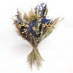 Trockenblumen DIY-Set, Natur-blau, Länge Ca. 60 Cm -Naturgrün Verkaufsgeschäft 1055300014 Trockenblumen DIY Box blau gemischt WS 1 95065