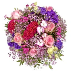 Blumenstrauß 'Blütenzauber' Inkl. Gratis Grußkarte -Naturgrün Verkaufsgeschäft 1110600039 Bluetenzauber D35cm 2 5583