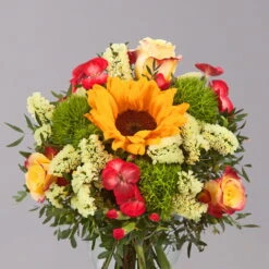Blumenstrauß 'Sonnige Grüße' Inkl. Gratis Grußkarte