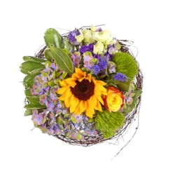 Blumenstrauß 'Sonnenkind' Inkl. Gratis Grußkarte -Naturgrün Verkaufsgeschäft 1110600051 Sonnenkind D25cm 2 5590