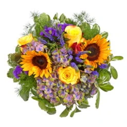 Blumenstrauß 'Sommerfest' Inkl. Gratis Grußkarte -Naturgrün Verkaufsgeschäft 1110600052 Sommerfest D28cm 2 5585