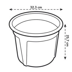 Elho Kartoffeltopf Green Basics Living Black, Ø 32,3 Cm, Höhe 25,7 Cm, Erdvol. 13 L 11 Elho Kartoffeltopf Green Basics Living Black, Ø 32,3 Cm, Höhe 25,7 Cm, Erdvol. 13 L -Naturgrün Verkaufsgeschäft 12 gb potato pot 33 living black 8711904315597 110980