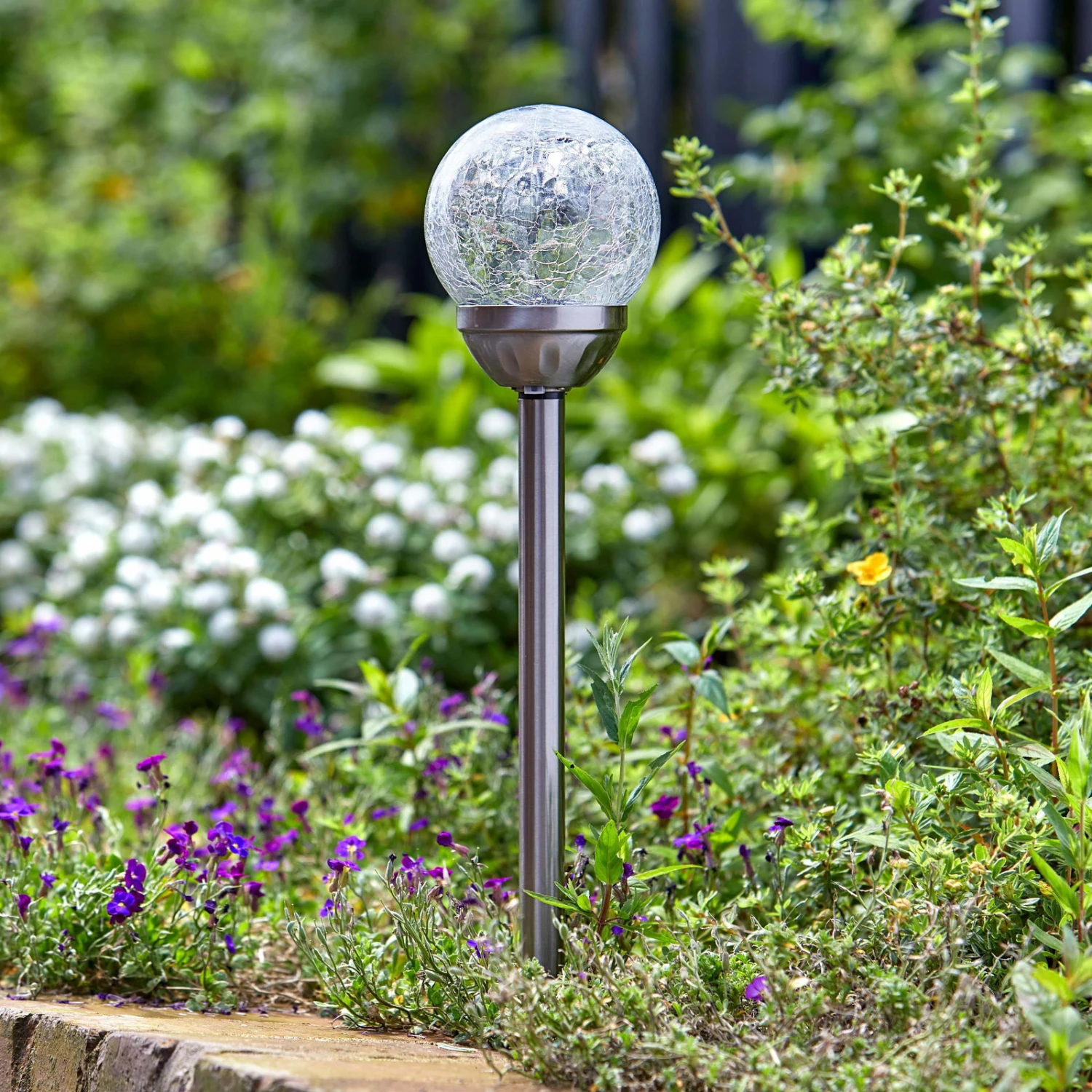 Classic Majestic Pfahlleuchte, Edelstahl / Glas, Silber, 47 X 10 Cm, 5er Pack 1 Classic Majestic Pfahlleuchte, Edelstahl / Glas, Silber, 47 X 10 Cm, 5er Pack