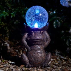 Solarleuchte 'Frosch Mit Kugel', 41 X 20 X 16 Cm 5 Solarleuchte 'Frosch Mit Kugel', 41 X 20 X 16 Cm -Naturgrün Verkaufsgeschäft 2950100494 Solarleuchte Frosch 2 105903