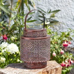 Kölle Solarlaterne Tangier, Kupfer, 18 X 23 Cm 5 Kölle Solarlaterne Tangier, Kupfer, 18 X 23 Cm -Naturgrün Verkaufsgeschäft 2950100527 Koelle Solarlaterne TANGIER D18xH23cm warmweiss 2 86250