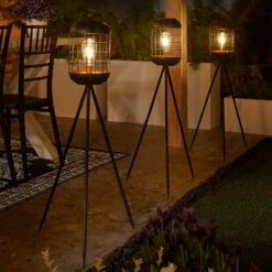 Solarlaterne 'Lighthouse', Schwarz, Metall, Höhe 92 Cm 6 Solarlaterne 'Lighthouse', Schwarz, Metall, Höhe 92 Cm -Naturgrün Verkaufsgeschäft 2950100608 Solar Motive Laterne metall Modell Lighthouse H92cm 1 96752