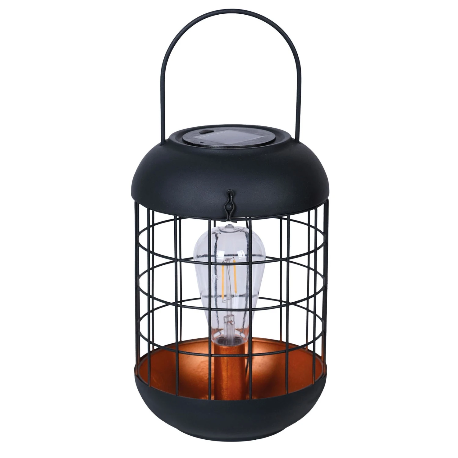 Solarlaterne 'Lighthouse', Schwarz, Metall, Höhe 26 Cm 2 Solarlaterne 'Lighthouse', Schwarz, Metall, Höhe 26 Cm – Bild 2