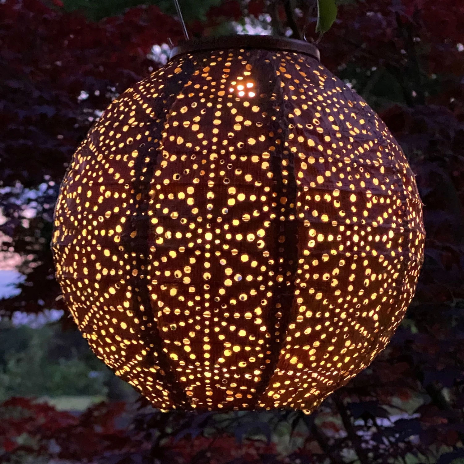 Solarlaterne 'Round 20', Kupfer, Ø 20 X 18 Cm 1 Solarlaterne 'Round 20', Kupfer, Ø 20 X 18 Cm