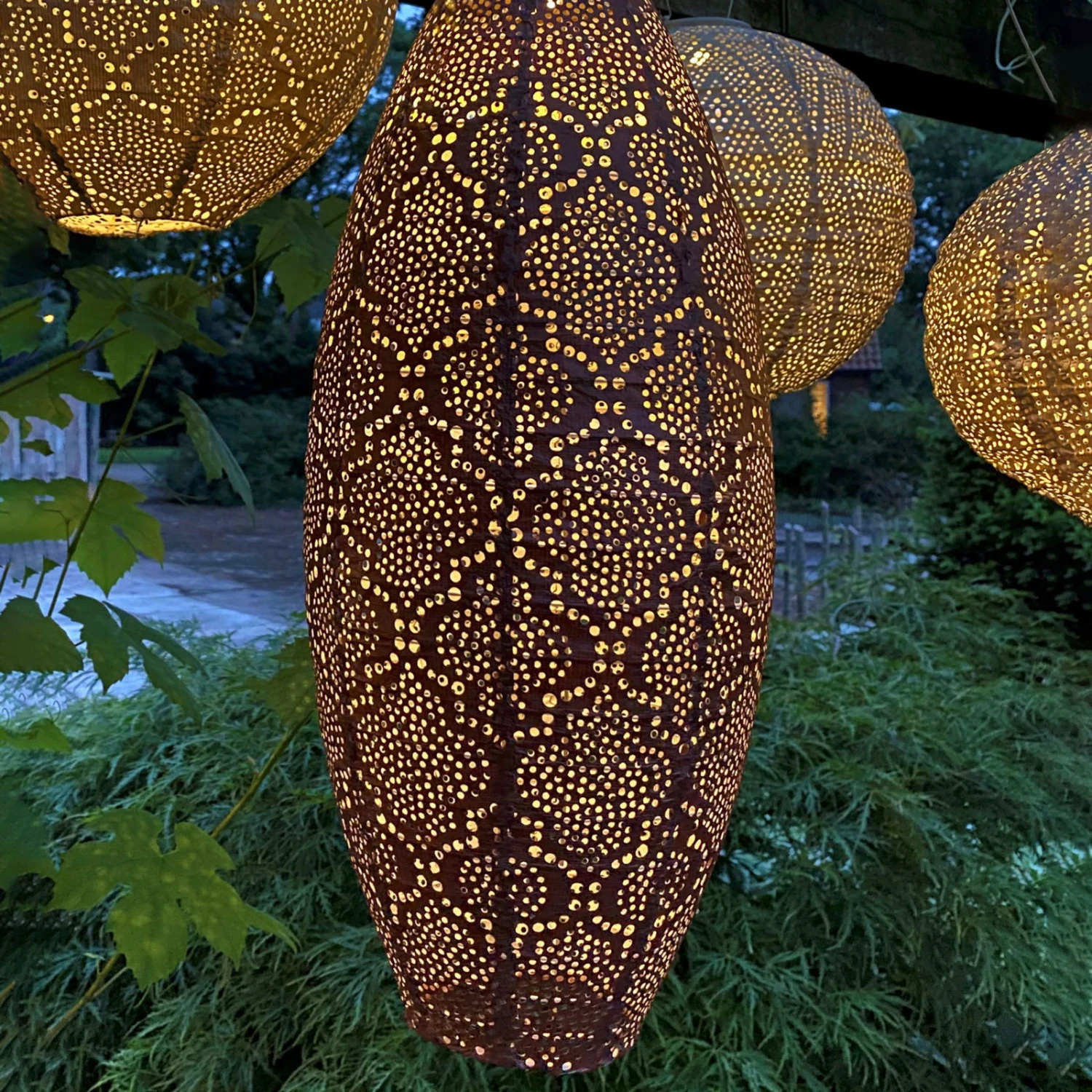 Solarlaterne 'Long Oval 20', Kupfer, Ø 20 X 45 Cm 1 Solarlaterne 'Long Oval 20', Kupfer, Ø 20 X 45 Cm