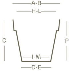 Euro 3 Plast Pflanzgefäß "Mitu Pac Quadro" Weiß, 40 Cm, Erdvol. 41 L -Naturgrün Verkaufsgeschäft 3210103179 Pflanzgefaess Mitu Pac Quadro technische Zeichnung 111249