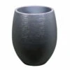 Pflanzgefäß Graphit Egg, Anthrazit, Wasserdicht, Robust