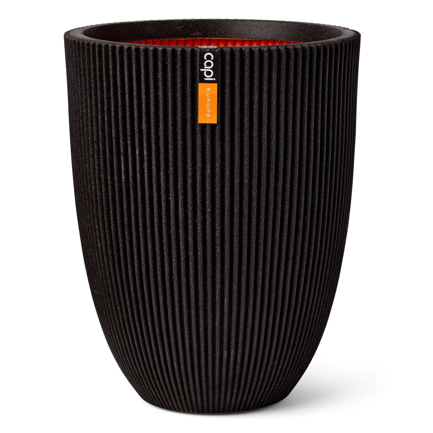 Pflanzvase 'Groove', Schwarz 1 Pflanzvase 'Groove', Schwarz