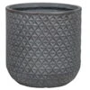 Pflanzgefäß 'Chester 04', Dunkelgrau, Ø 25 X H 25 Cm
