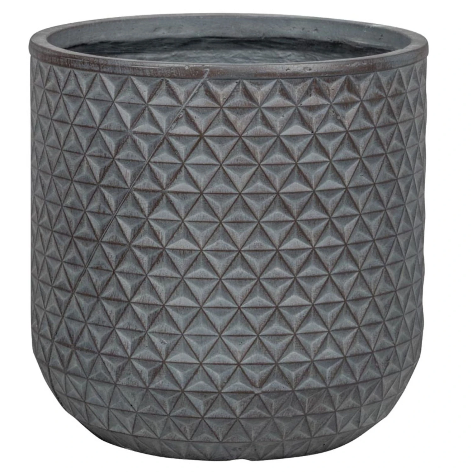 Pflanzgefäß 'Chester 04', Dunkelgrau, Ø 25 X H 25 Cm 1 Pflanzgefäß 'Chester 04', Dunkelgrau, Ø 25 X H 25 Cm