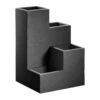 Kölle Pflanzengefäß-Wendeltreppe Kubus In Anthrazit Aus Kunststoff, 40 X 40 X 60 Cm, 55 Liter