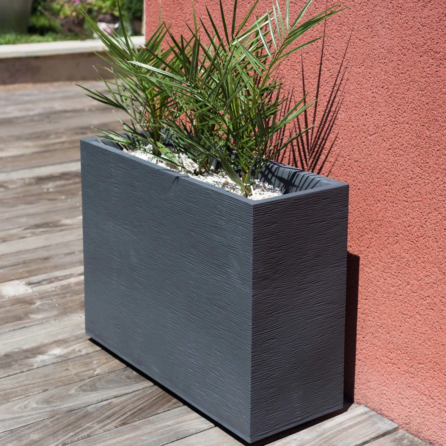 Pflanzkasten Graphit Crunch High, Anthrazit, L 78,5 X B 29,5 X H 60 Cm 2 Pflanzkasten Graphit Crunch High, Anthrazit, L 78,5 X B 29,5 X H 60 Cm – Bild 2
