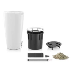 LECHUZA Rondo Premium 40, Weiß Hochglanz, All-in-One-Set, Ø 40 Cm, H:75 Cm 5 LECHUZA Rondo Premium 40, Weiß Hochglanz, All-in-One-Set, Ø 40 Cm, H:75 Cm -Naturgrün Verkaufsgeschäft 3325100103 Rondo Premium40 weiss All in OneSet D40xH75cm RGB 3 7756