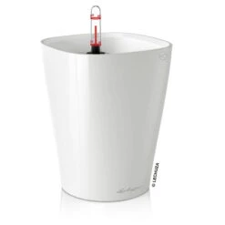 Lechuza Deltini Premium, Weiß Hochglanz, All-in-One-Set -Naturgrün Verkaufsgeschäft 3325100145 Deltini Premium weiss All in One Set D14xH18cm RGB 2 7580