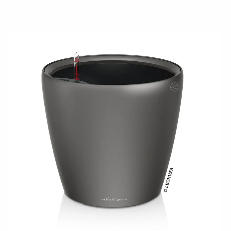 LECHUZA Classico Premium 43 LS, Anthrazit-metallic, Ø 43 Cm, H:40 Cm 2 LECHUZA Classico Premium 43 LS, Anthrazit-metallic, Ø 43 Cm, H:40 Cm – Bild 2