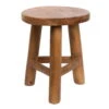 Wurzelholz-Hocker, Light Wax, Ø Ca. 25 Cm X H 30 Cm