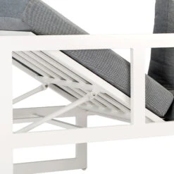 Best Loungeset "Rhodos" 3tlg. Weiß, Modernes Design, Komfortabel, Groß -Naturgrün Verkaufsgeschäft 3910302348 Loungeset Rhodos 3tlg weiss Auflagen grau 2 2 59577