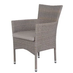 Stapelsessel Capri - Kölle Mixed Brown / Robust, Schlicht, Pflegeleicht -Naturgrün Verkaufsgeschäft 3910302350 Stapelsessel Capri Koelle mixed Brown inkl Auflage royal stone 1 59089