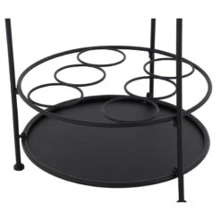 Beistelltisch 'Siero', Siena Garden, Anthrazit, Höhe 74 X Ø 41 Cm -Naturgrün Verkaufsgeschäft 3910302596 Beistelltisch Siero Stahl matt schwarz Masse D42cm H74cm 8 84308